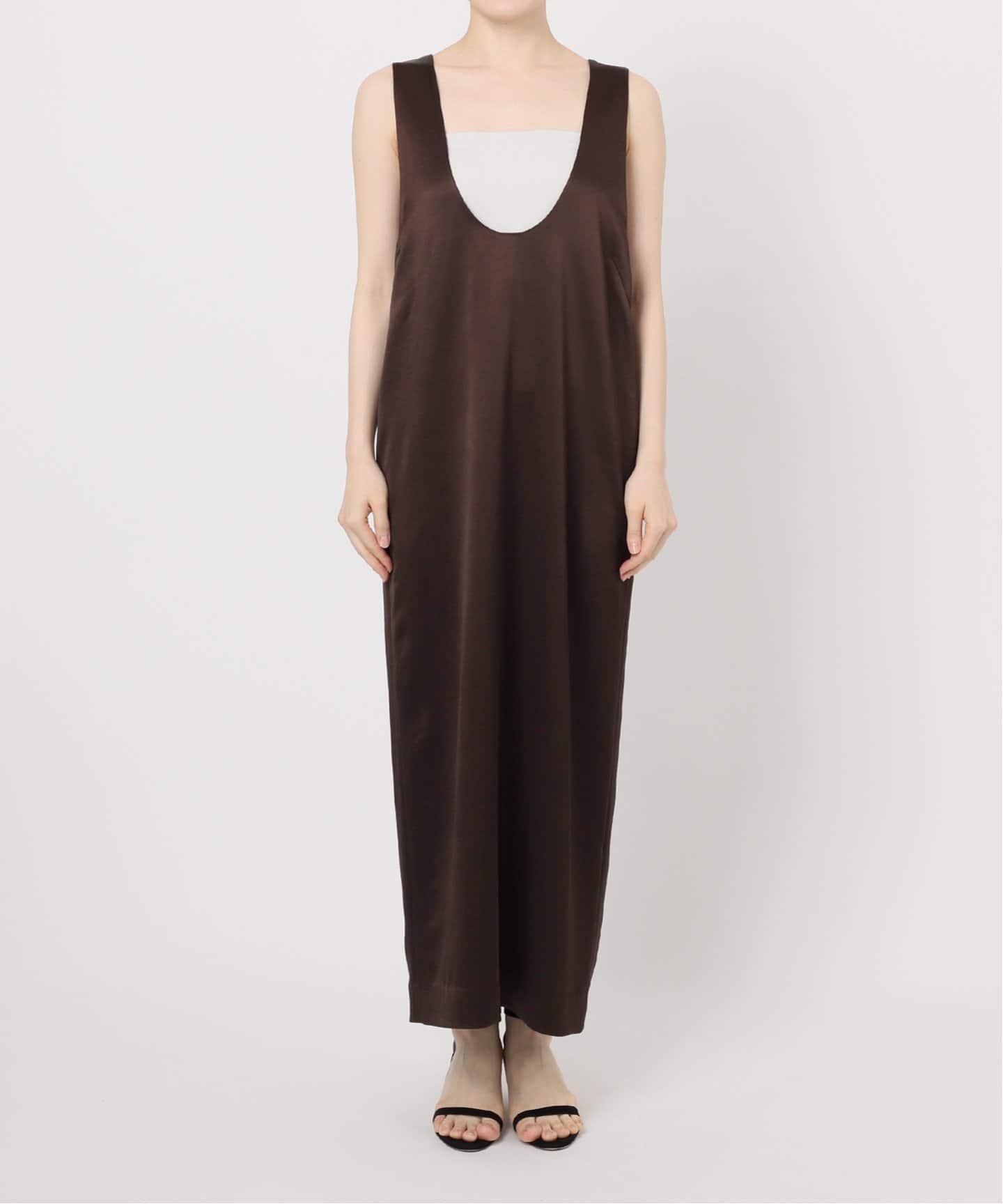 【美品】JOURNAL STANDARD L'ESSAGE サテンワンピース サテンタンクワンピース（ワンピース）｜JOURNAL STANDARD L