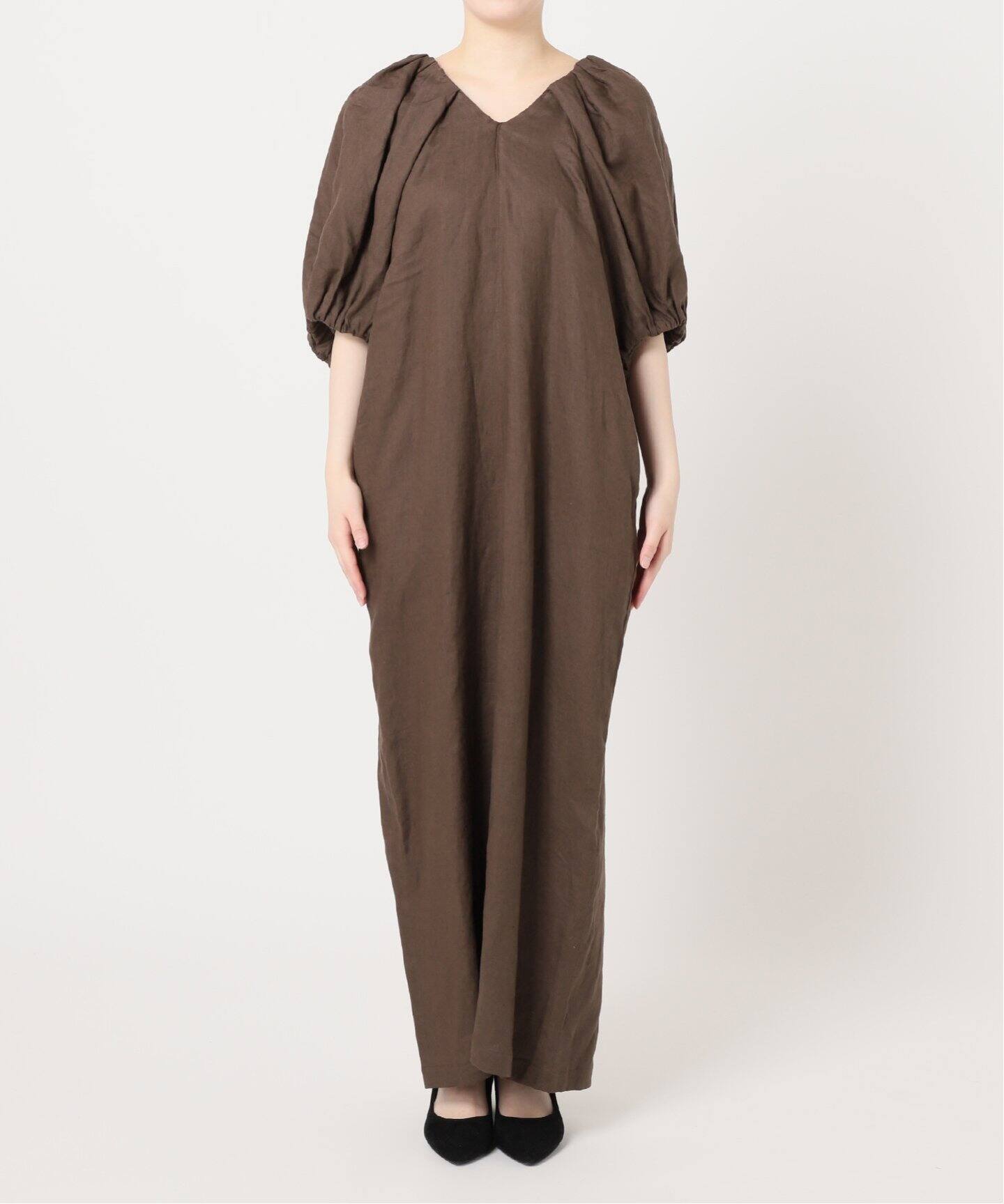 Linen ボリュームスリーブワンピース（ワンピース）｜JOURNAL