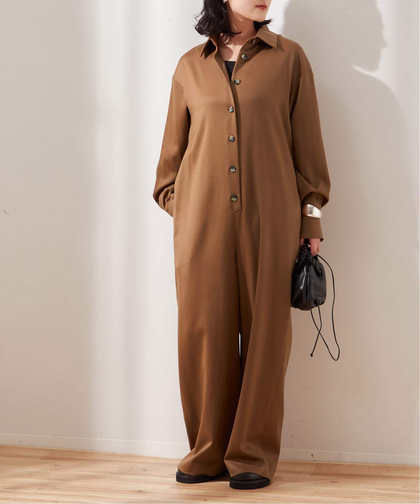 Uhr/ウーア】Wool / Satin All in One：オールインワン（つなぎ