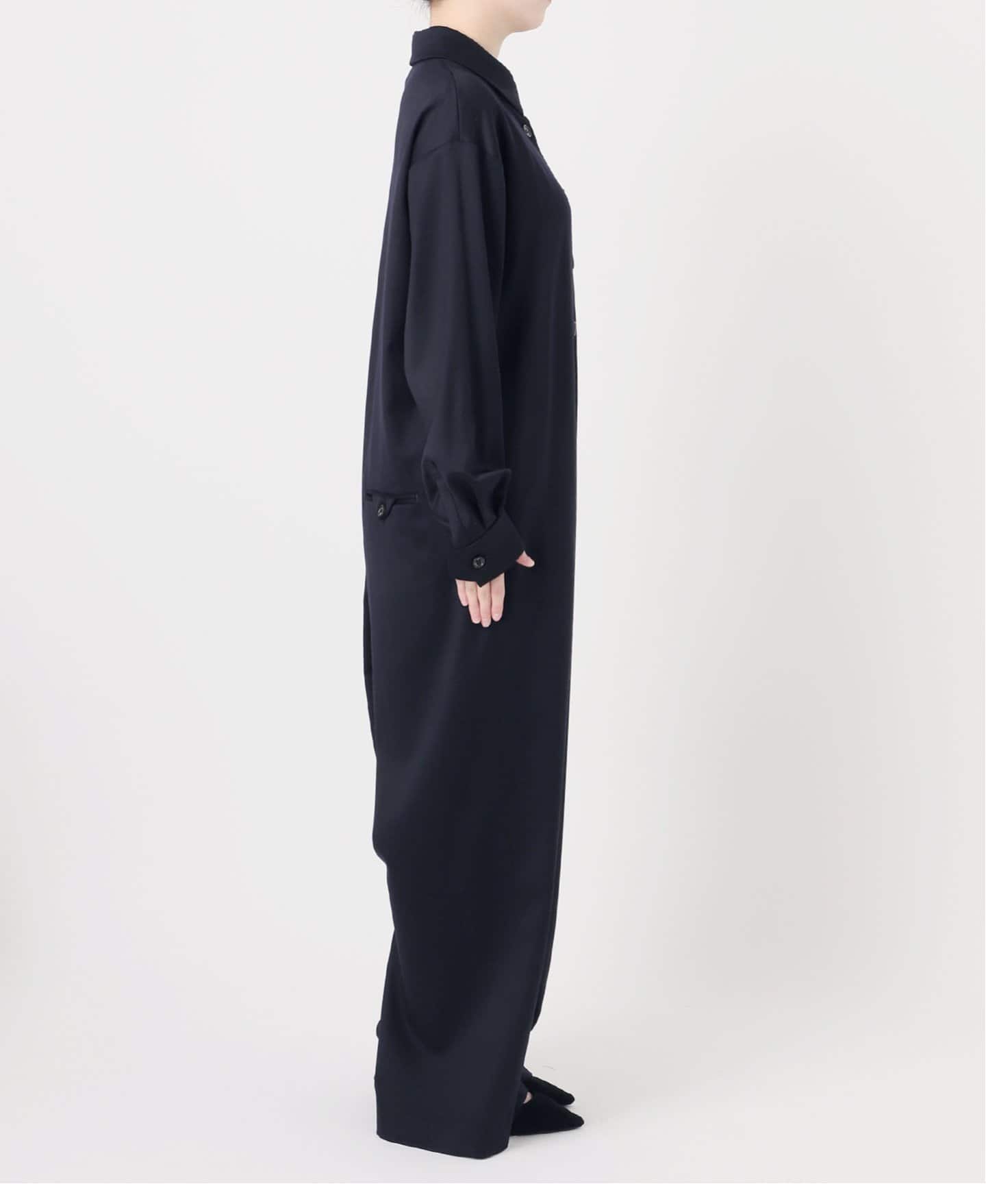 Uhr/ウーア】Wool / Satin All in One：オールインワン（つなぎ