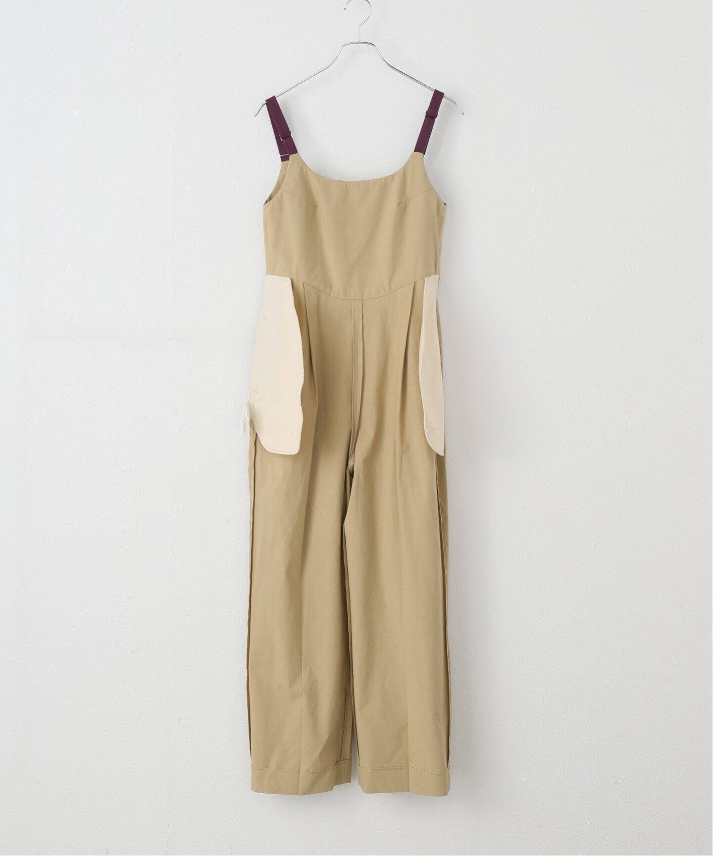 JANE SMITH/ジェーンスミス】WASHED COTTON BROAD OVERALL