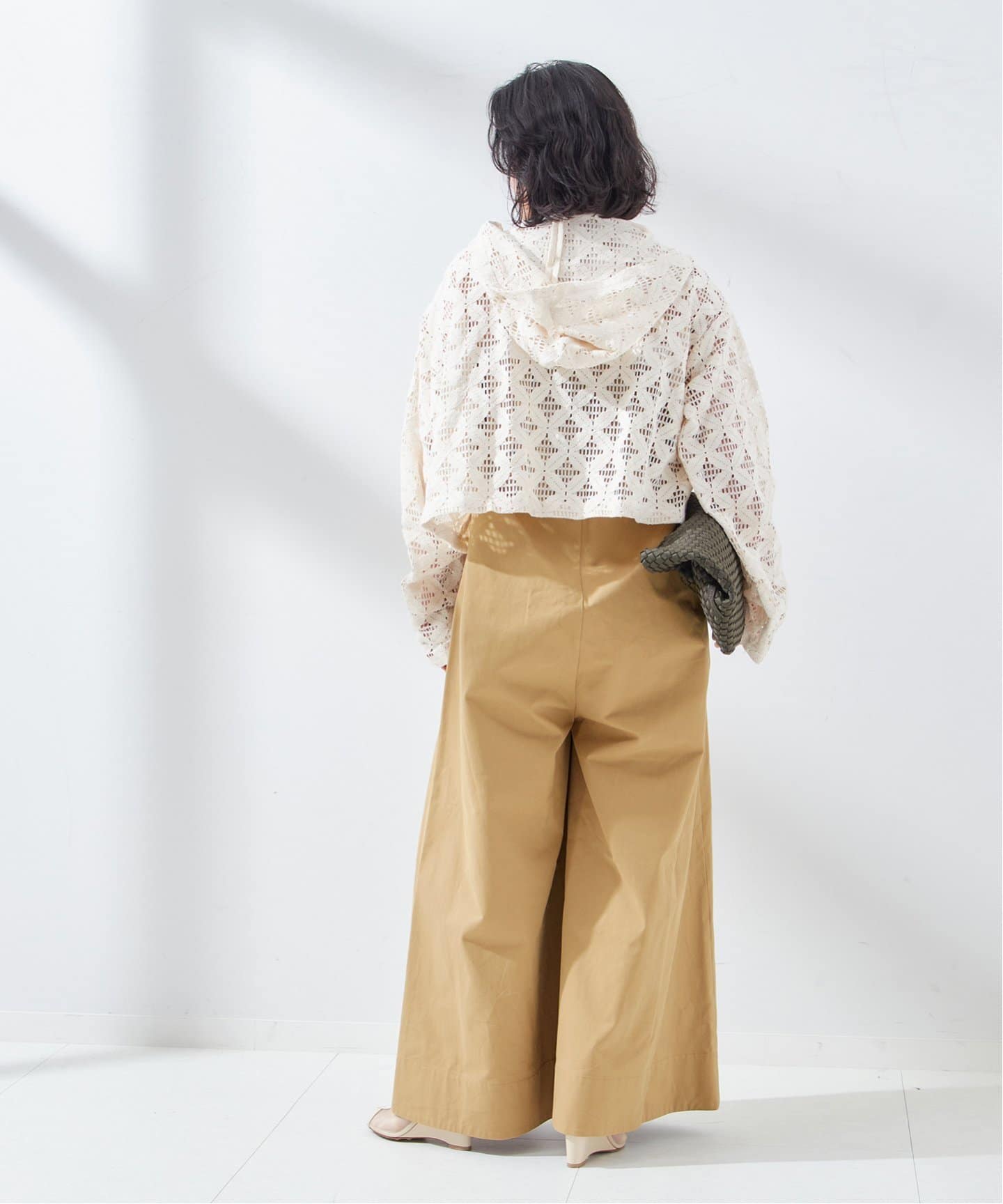 Uhr/ウーア】Wide Chino Overalls：オールインワン（つなぎ