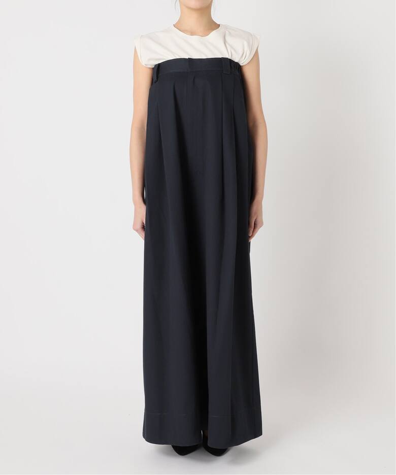 Uhr/ウーア】Wide Chino Overalls：オールインワン（つなぎ 