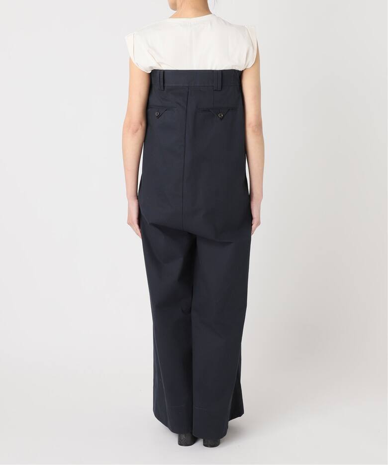 Uhr/ウーア】Wide Chino Overalls：オールインワン（つなぎ 
