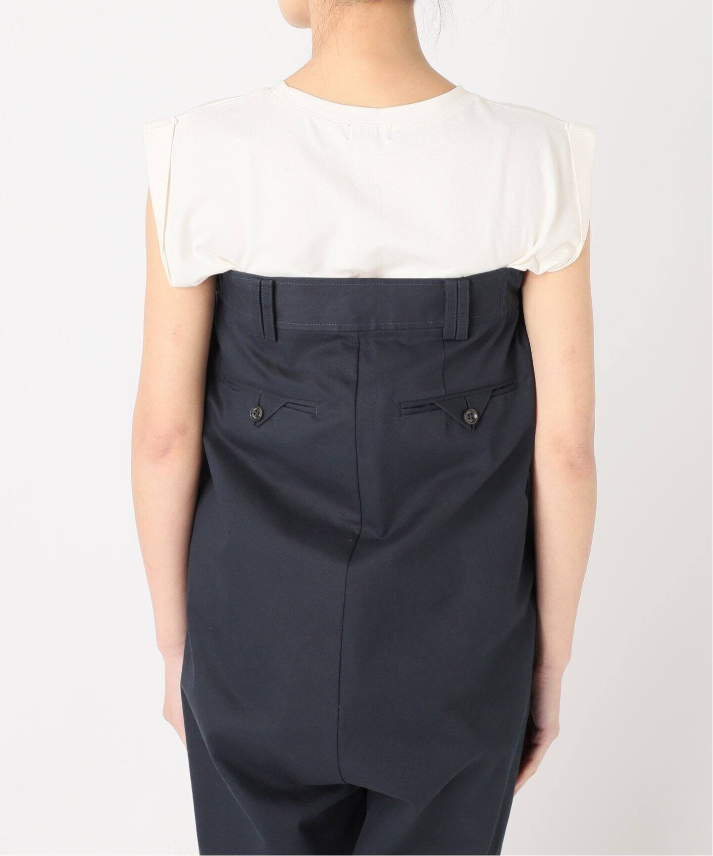 Uhr/ウーア】Wide Chino Overalls：オールインワン（つなぎ 