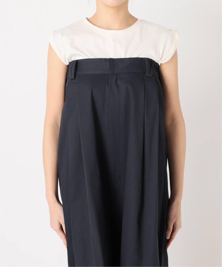 Uhr/ウーア】Wide Chino Overalls：オールインワン（つなぎ 