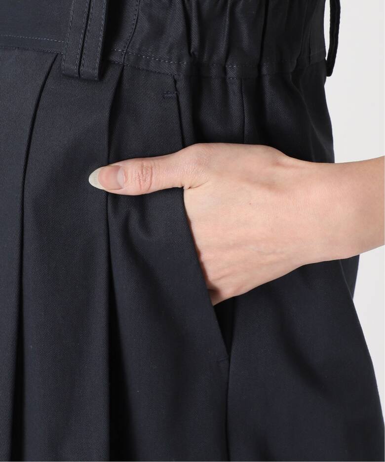 Uhr/ウーア】Wide Chino Overalls：オールインワン（つなぎ 