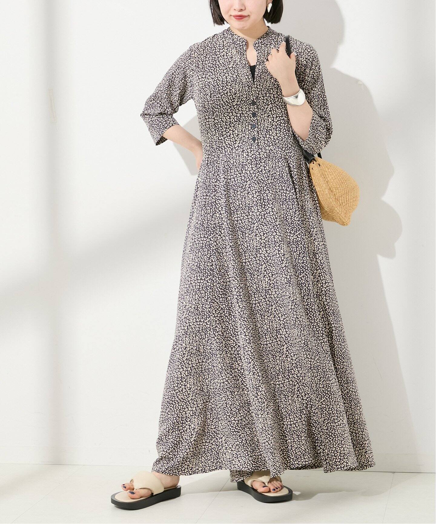 別注》【LUSANA / ルサーナ】 CARL MAXI DRESS：ワンピース 