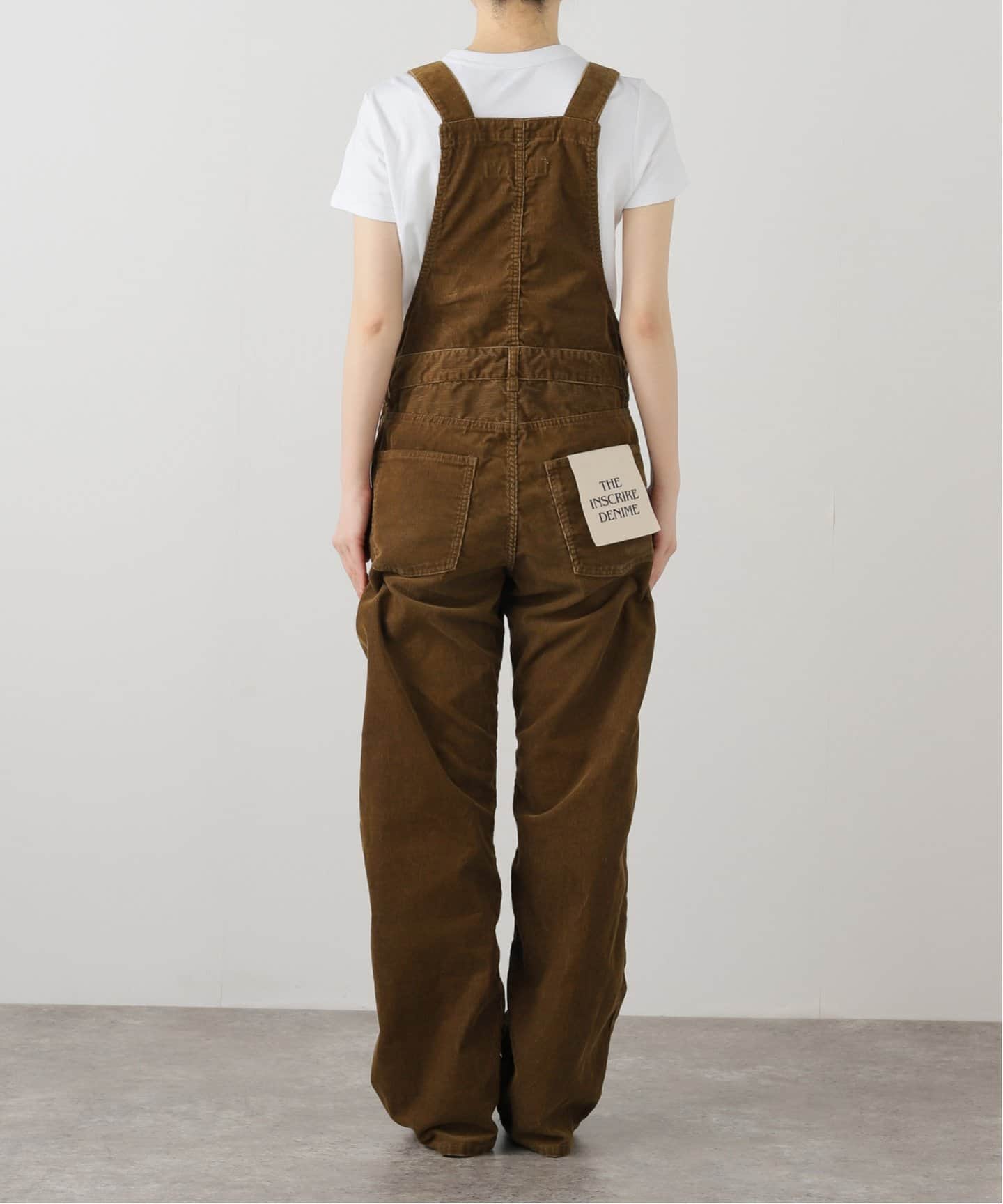 INSCRIRE /アンスクリア】Corduroy Overall：オーバーオール