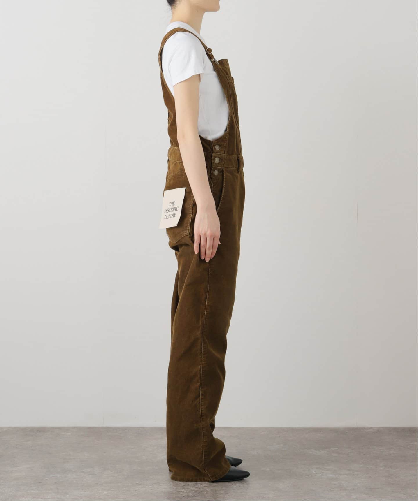INSCRIRE /アンスクリア】Corduroy Overall：オーバーオール
