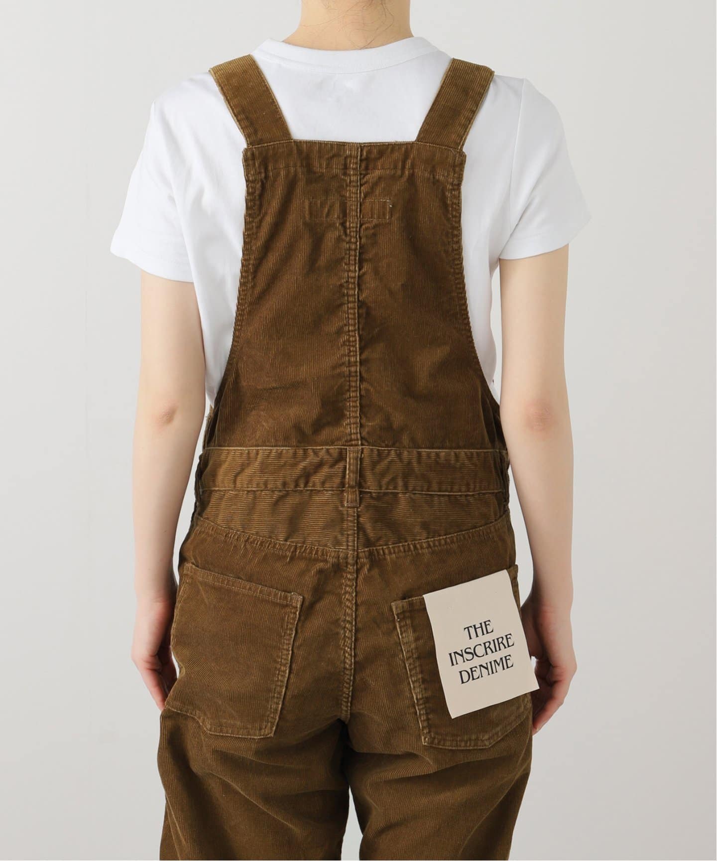 新品定価64900円アンスクリア　リネンサロペット　サイズ38 INSCRIRE /アンスクリア】Corduroy Overall：オーバーオール