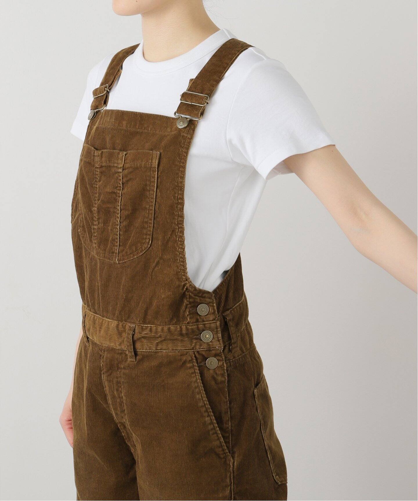 INSCRIRE /アンスクリア】Corduroy Overall：オーバーオール