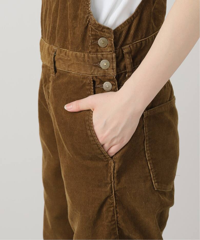 INSCRIRE /アンスクリア】Corduroy Overall：オーバーオール 