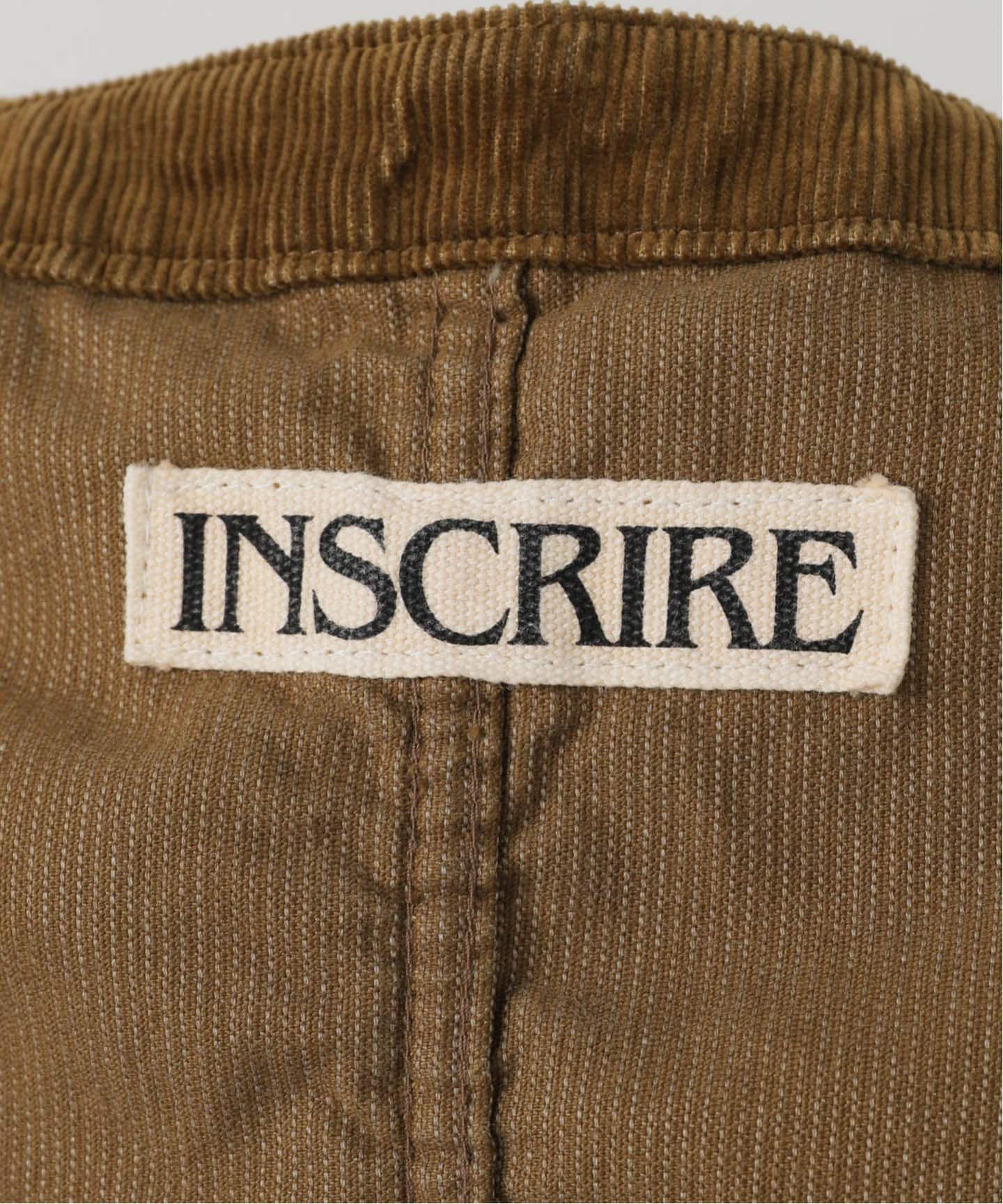 INSCRIRE /アンスクリア】Corduroy Overall：オーバーオール