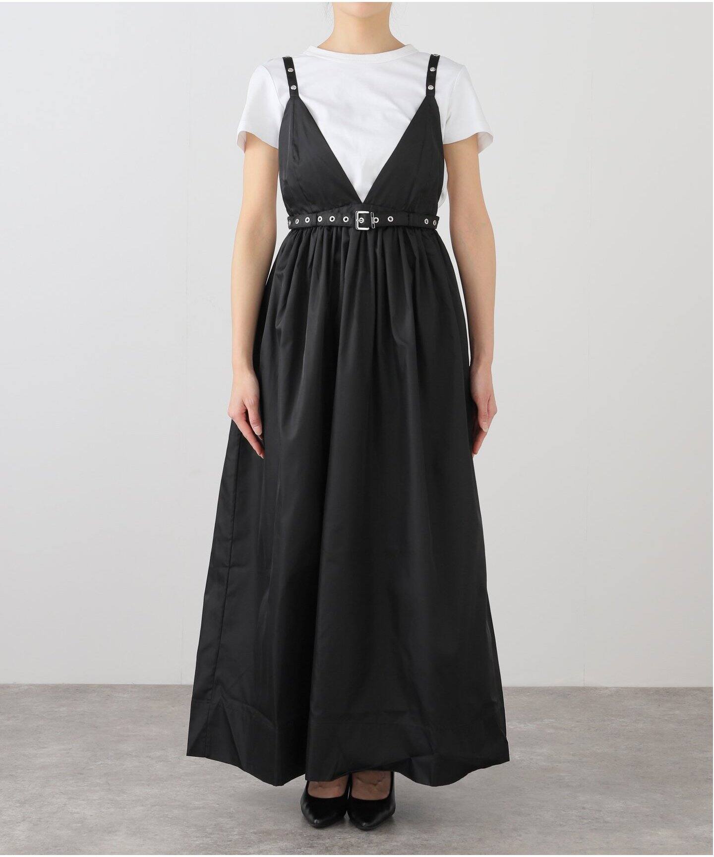 GANNI/ガニー】Duchesse Nylon Strap Dress：ワンピース（ワンピース 