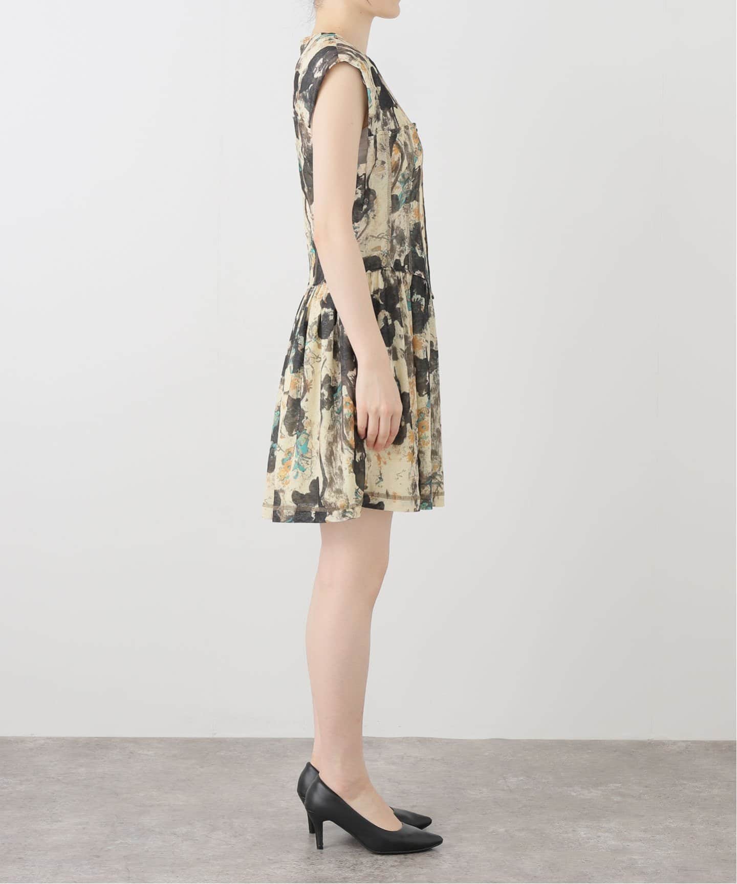 ワンピース Ganni Short Dress GANNI メタリックニット ミニワンピース 刺繍入り | NET-A-PORTER