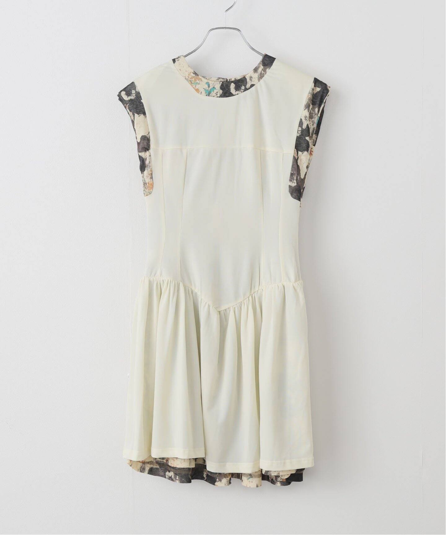 GANNI/ガニ―】Printed Marl Mesh Corset Mini Dres：ワンピース