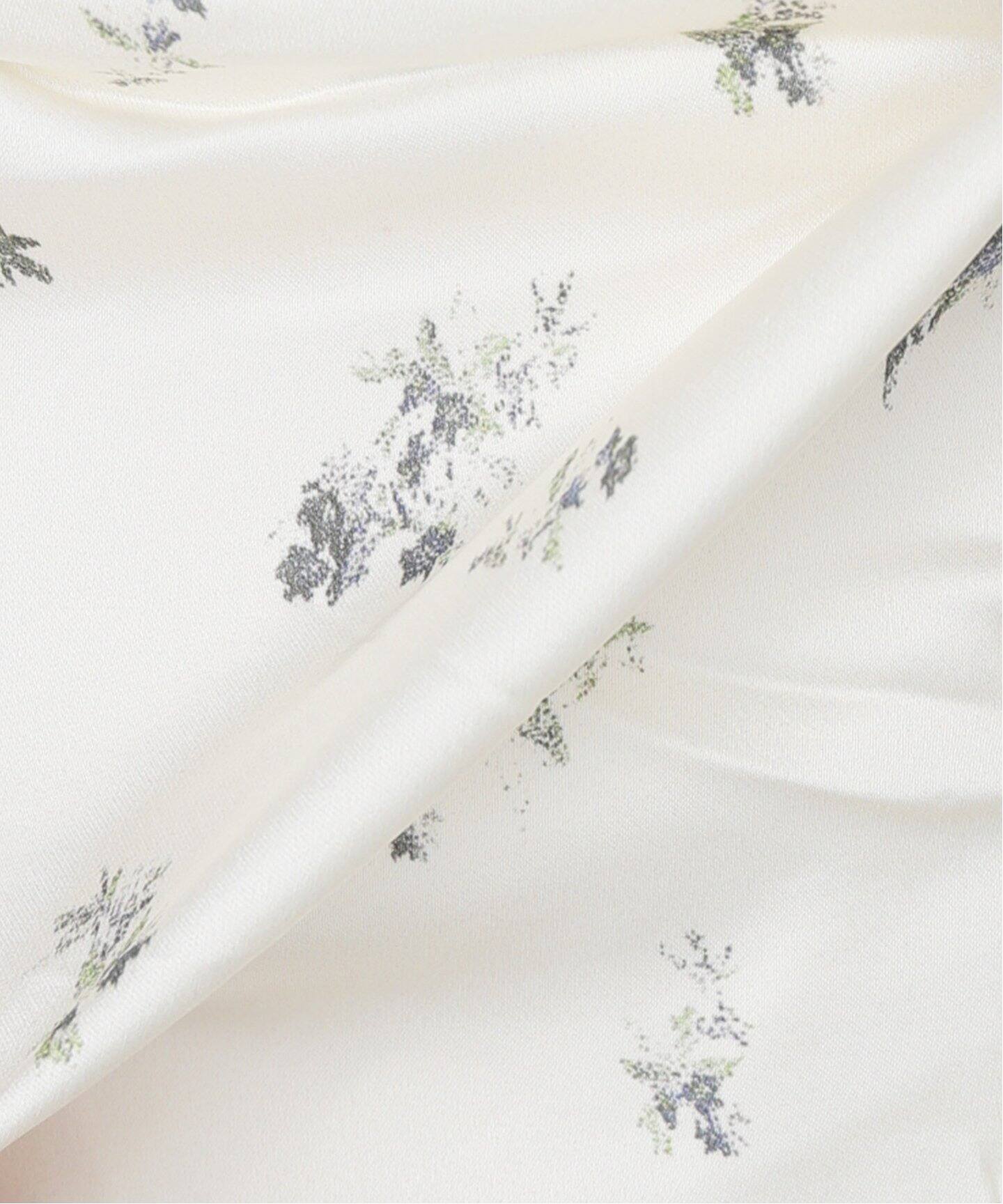 GANNI/ガニー】Printed Satin Gathered Long Dress：ワンピース