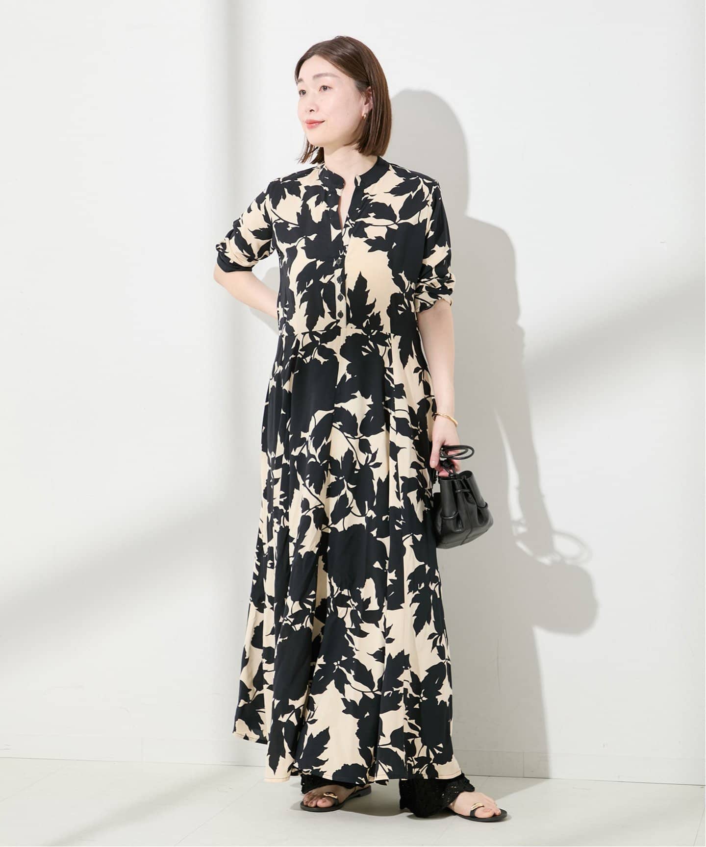 追加》《別注》【LUSANA / ルサーナ】CARL MAXI DRESS：ワンピース