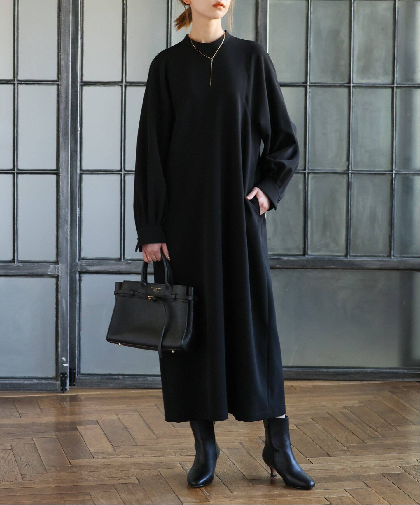 追加》ダブルクロスロングワンピース（ワンピース）｜JOURNAL STANDARD  