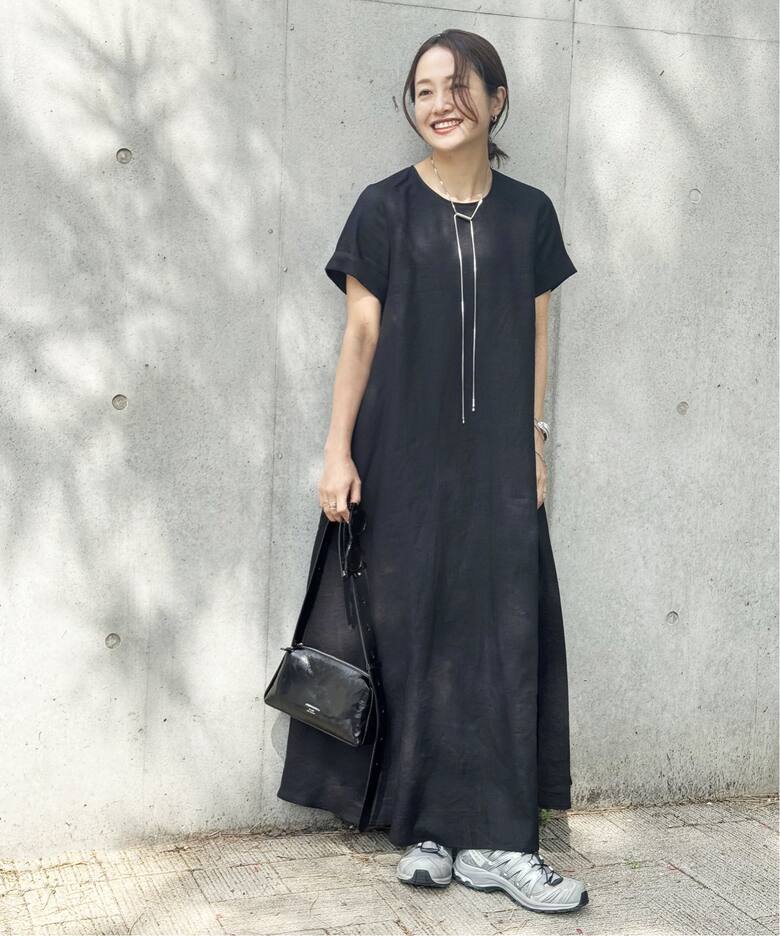 完全受注生産】《追加》SO リネンハーフスリーブマキシフレア  