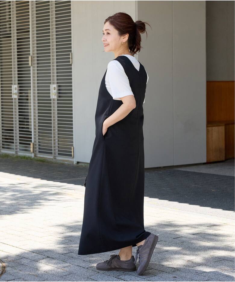 追加》シックトロVネックワンピース（ワンピース）｜JOURNAL STANDARD 