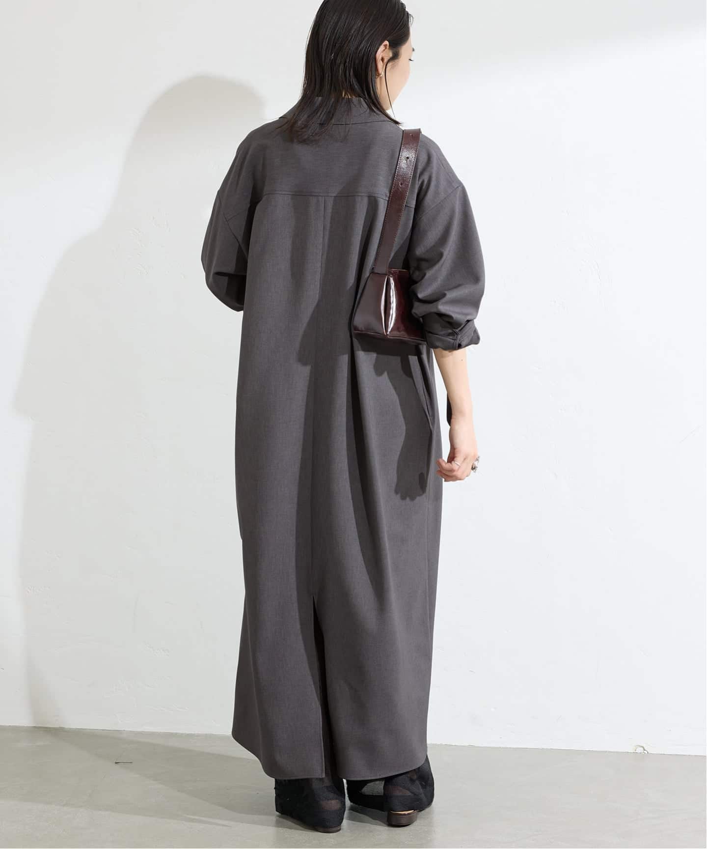 ウーリッシュツイルハーフジップワンピース（ワンピース）｜JOURNAL