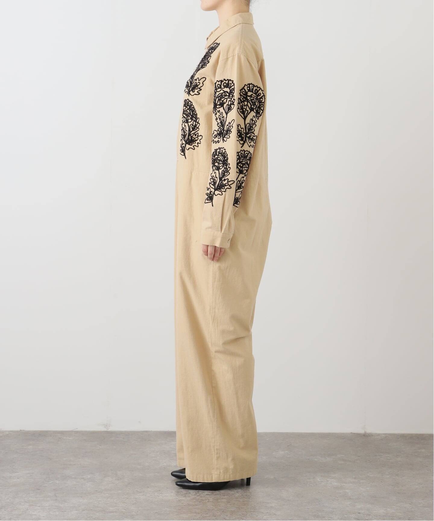 SARA MALLIKA/サラマリカ】 COTTON DORI EMBROIDERY ALL（つなぎ