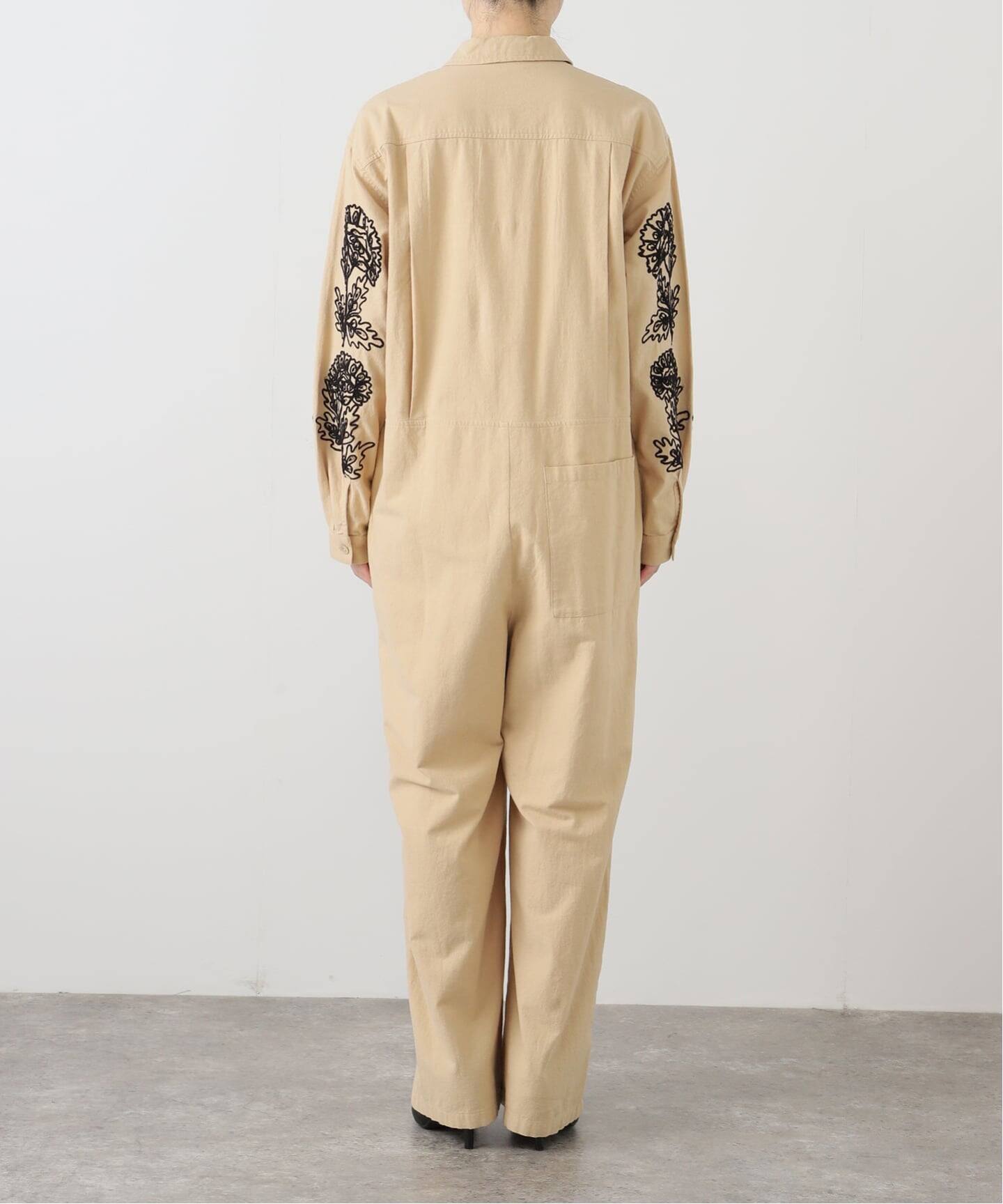 SARA MALLIKA/サラマリカ】 COTTON DORI EMBROIDERY ALL（つなぎ
