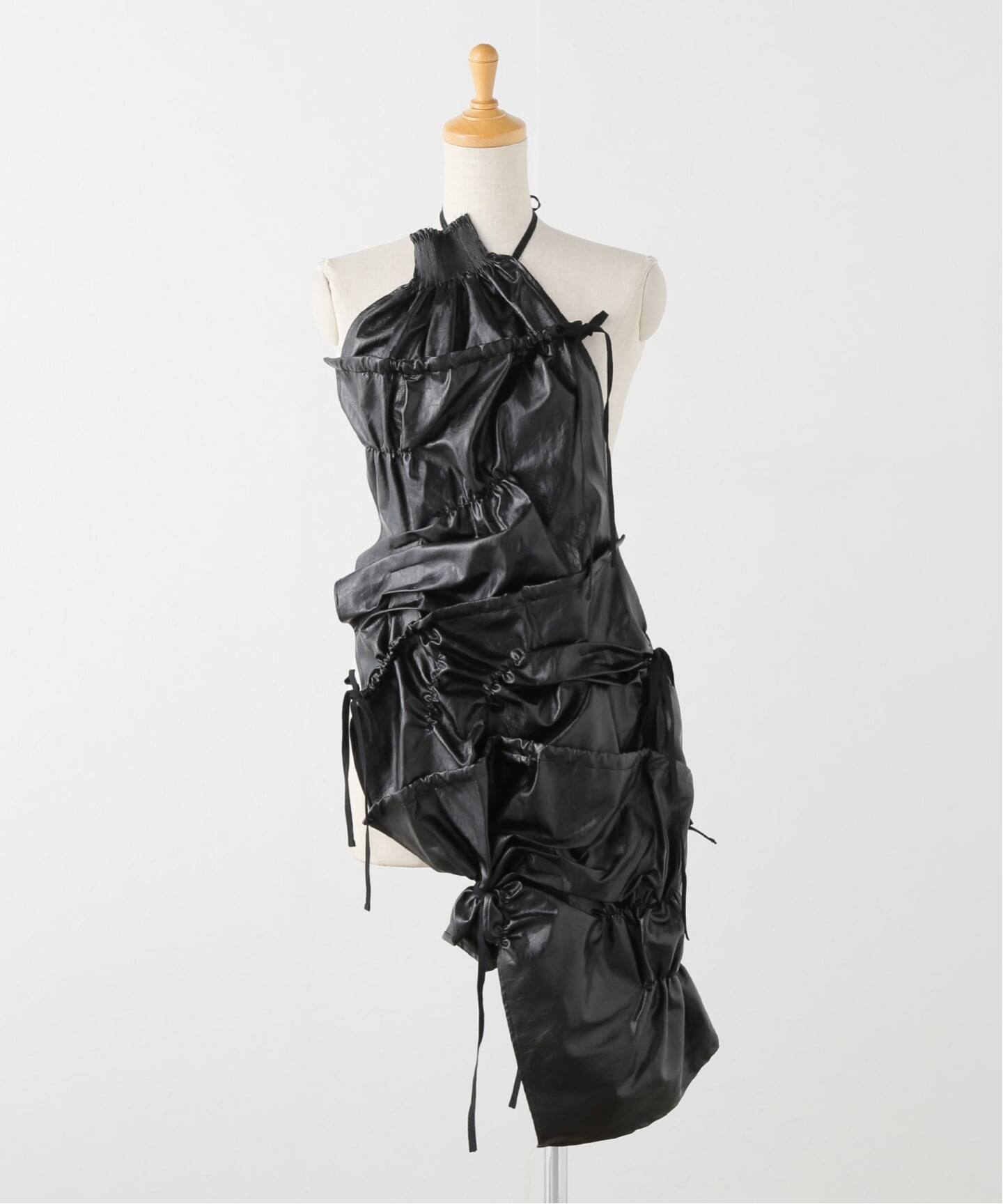 Create Clair】PREATER APRON DRESS(F LAATHER)（ワンピース 