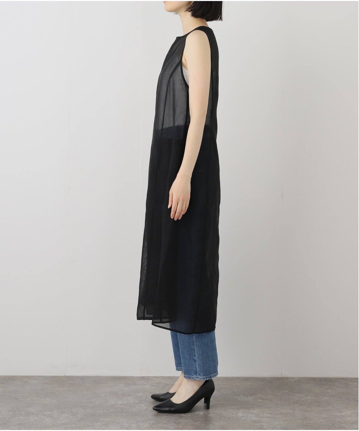 AMOMENTO / アモーメント】SHEER LONG DRESS AM25SSW03DR（ワンピース 