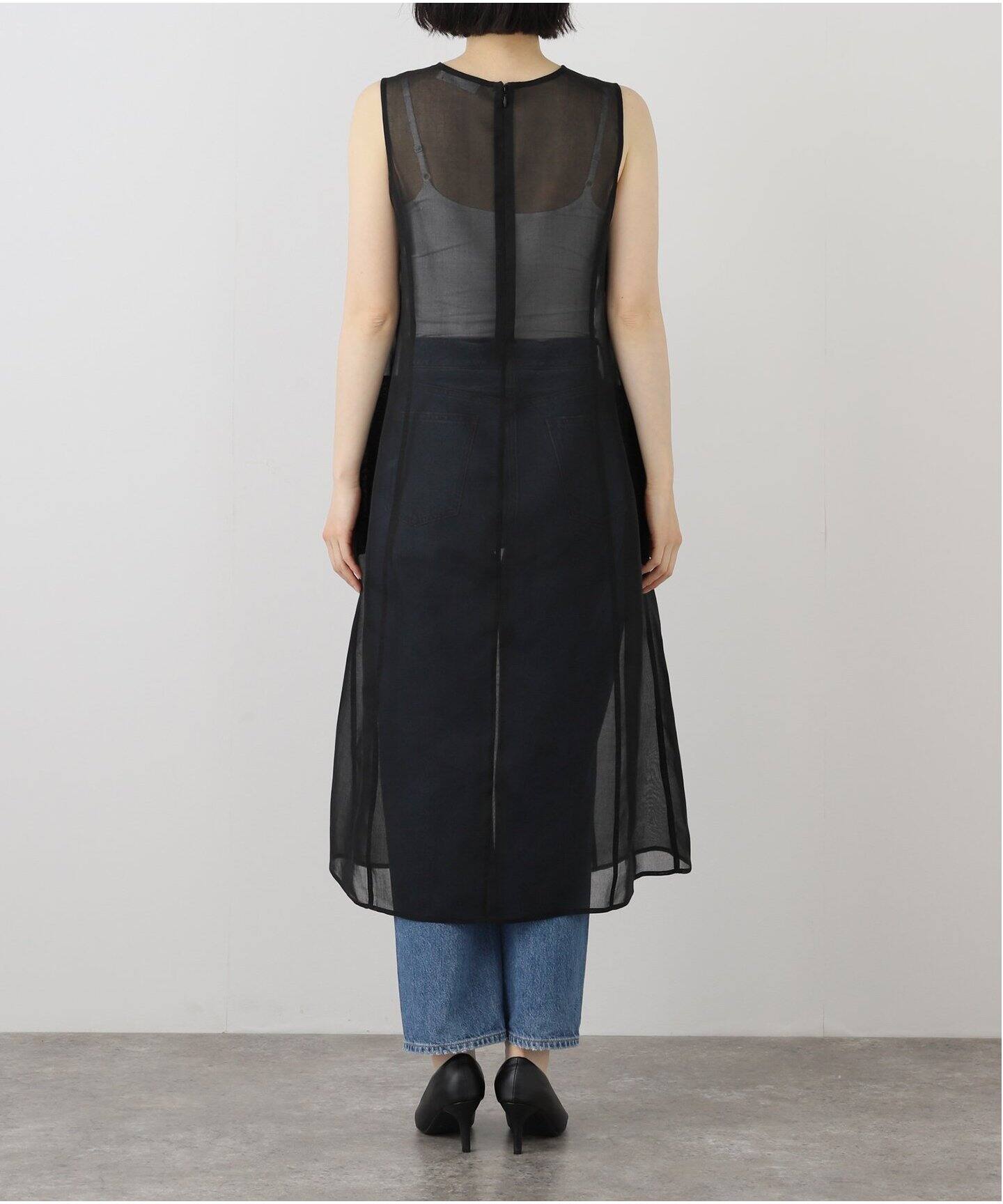 AMOMENTO / アモーメント】SHEER LONG DRESS AM25SSW03DR