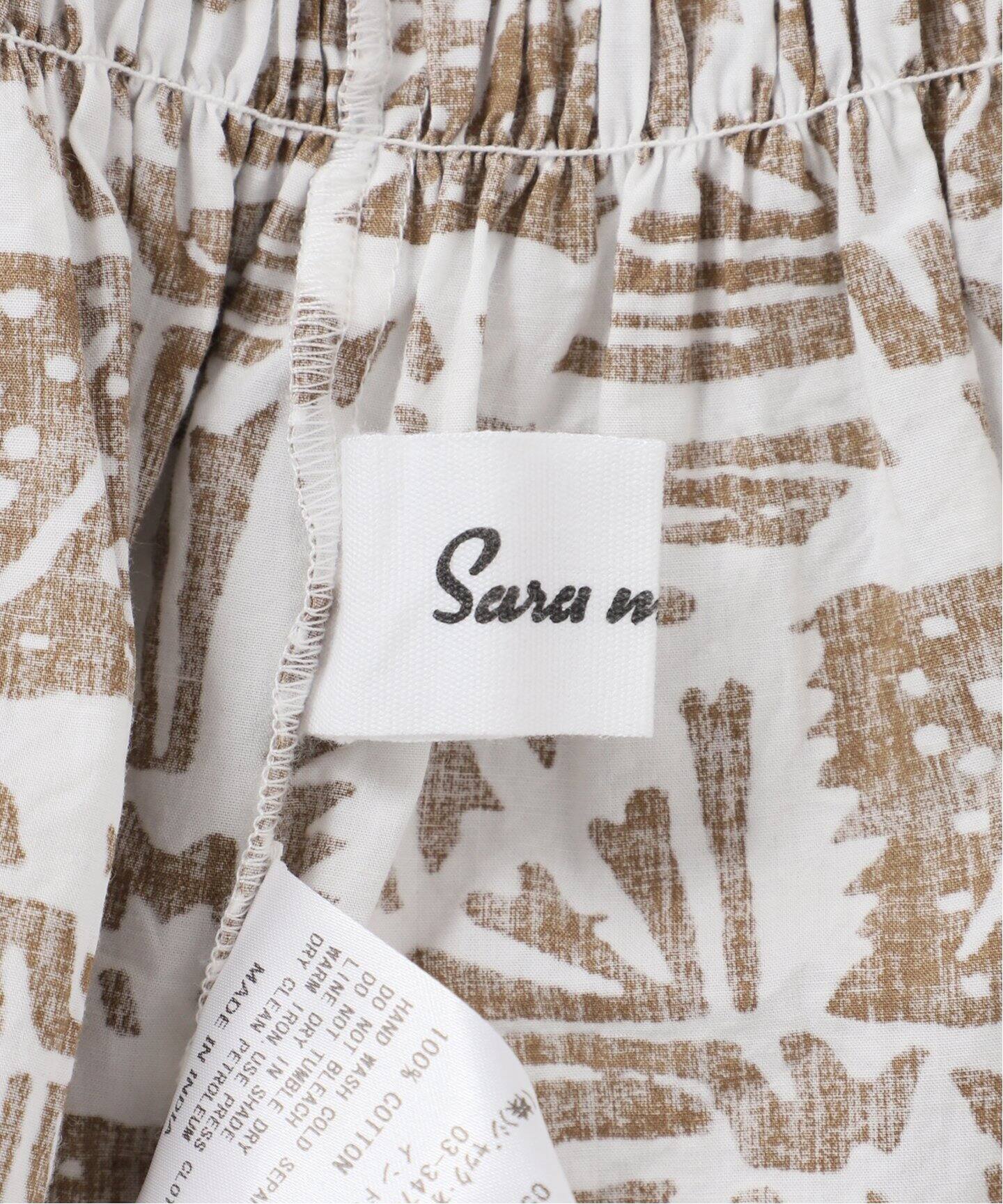 サラマリカ　COTTON POPLIM PRINT CAMI DRESS 別注【SARA MALLIKA/サラマリカ】COTTON POPLIM PRINT CAMI