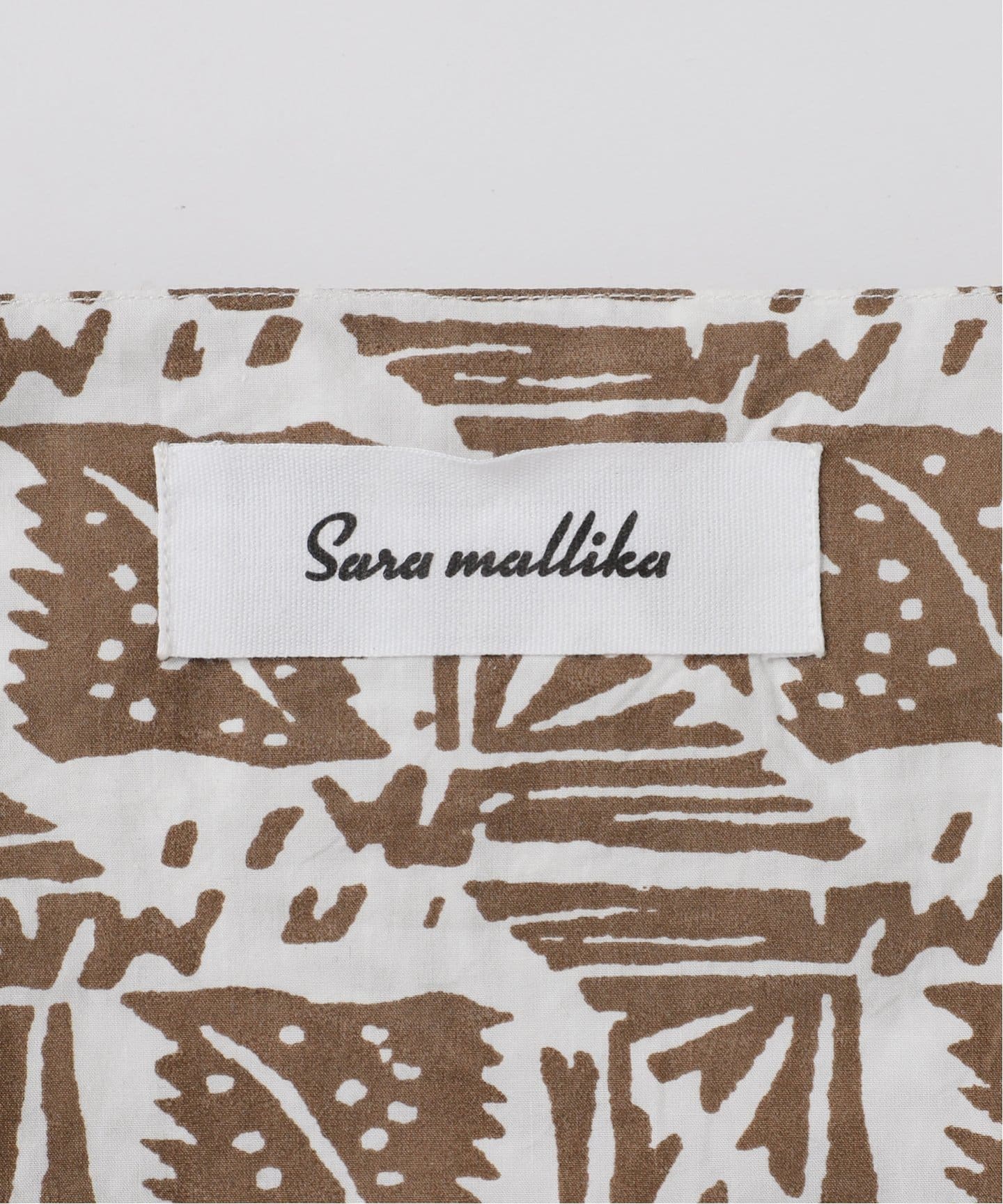 サラマリカ　COTTON POPLIM PRINT CAMI DRESS sara mallika Sara サラマリカ ワンピース Cotton Poplin Print