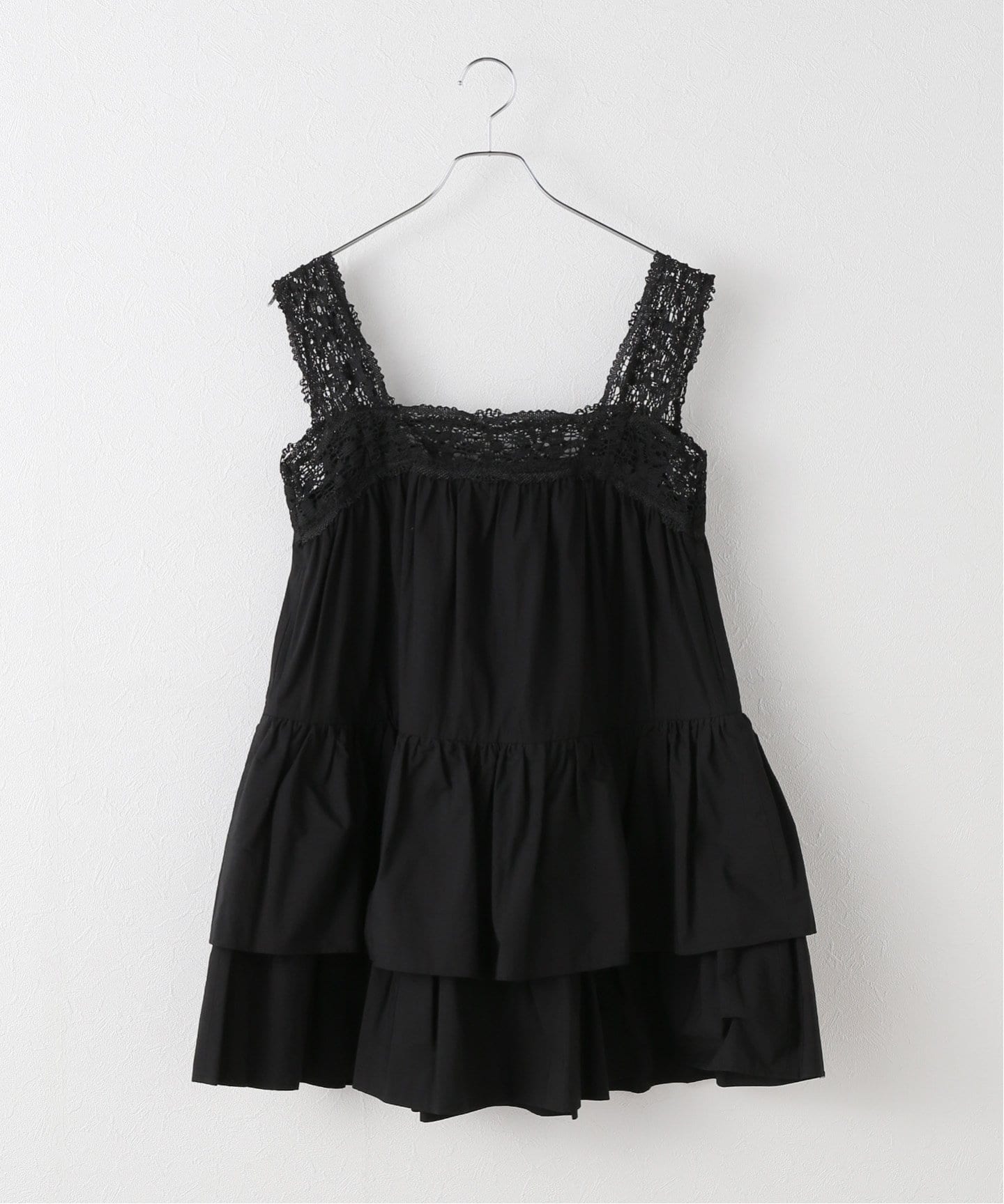 極美品 ホリデイ KUMA クマ LACE VOLUME MINI DRESS HOLIDAY/ホリデイ】 KUMA LACE VOLUME MINI DRESS（ワンピース