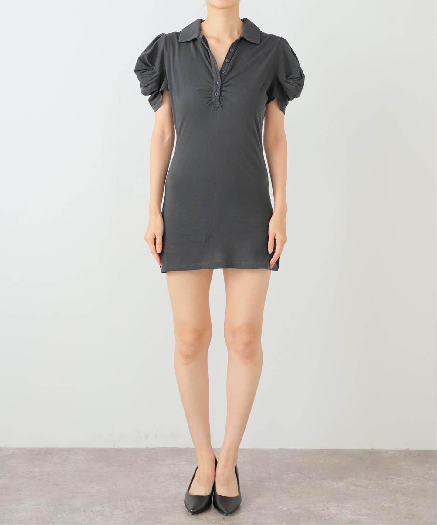 SCULPTOR/スカルプター】Shirring Tennis Dress SC25S271WHM