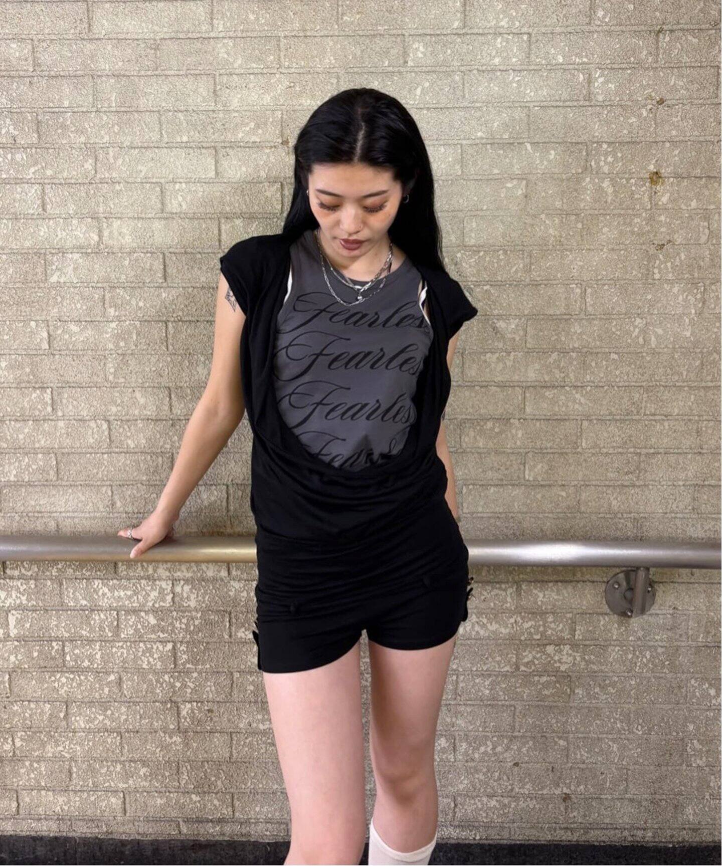 SCULPTOR/スカルプター】Marine Draped Romper SC25S305NAS（つなぎ 