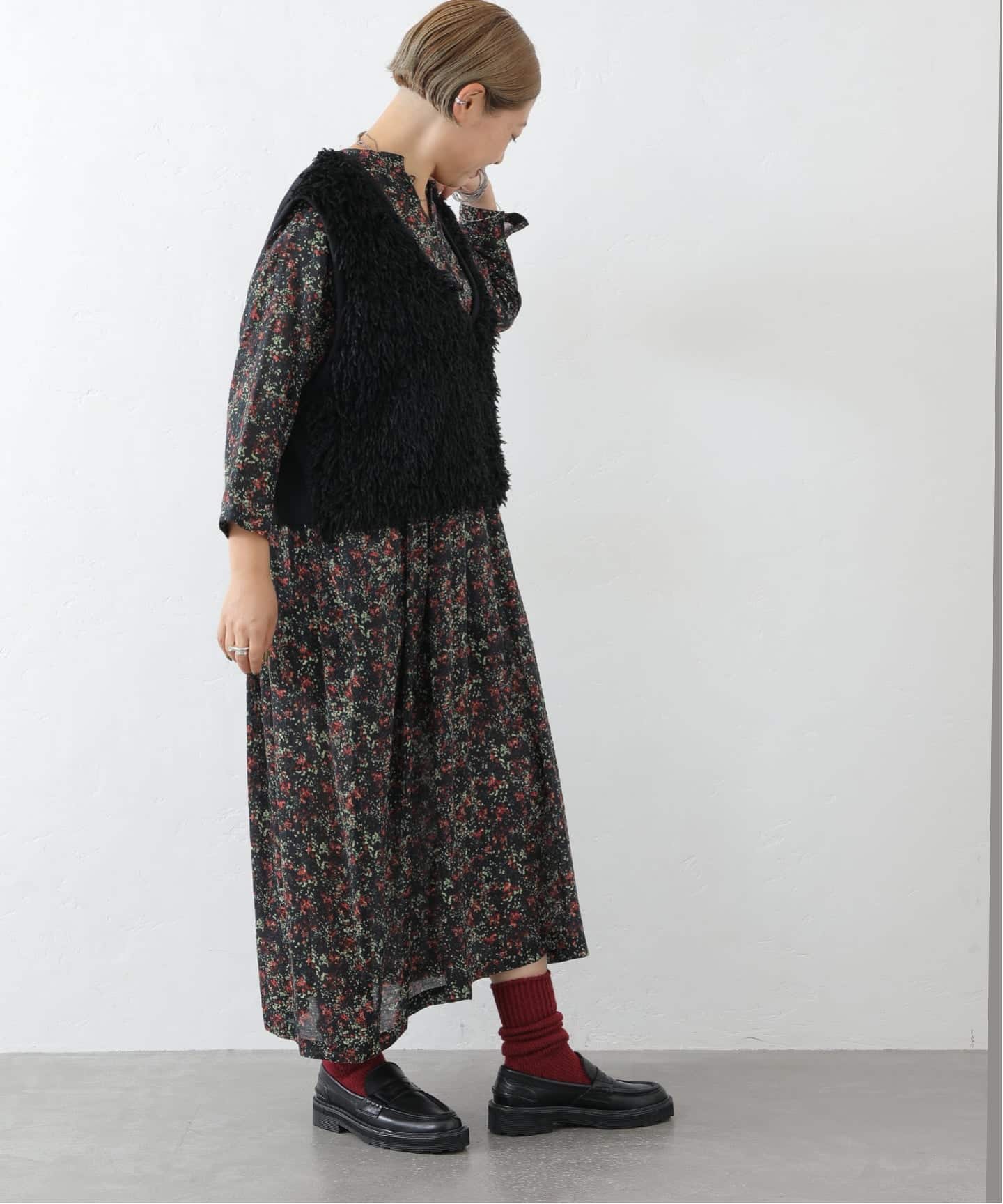 リバティフラワー ampleプルワンピース リバティフラワー ampleプルワンピース（ワンピース）｜journal