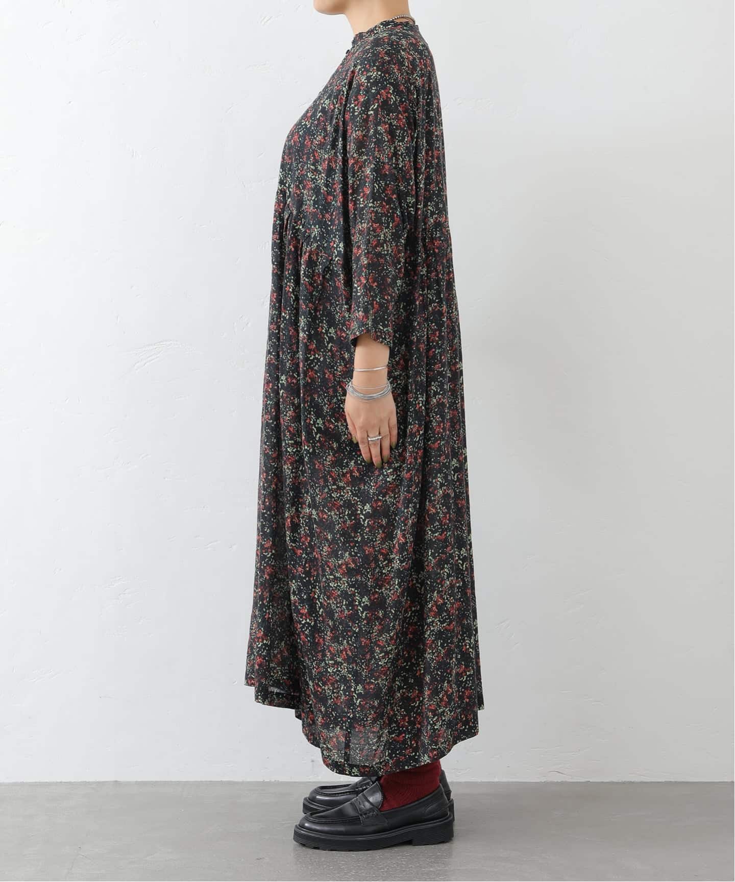 journal standard luxe⌘リバティワンピースUSED匿名送料込 予約》リバティフラワー ampleプルワンピース（ワンピース