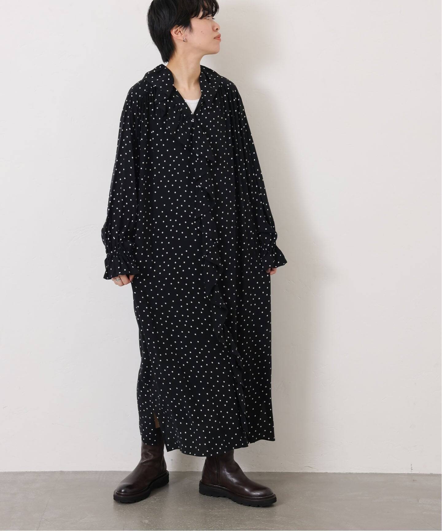 Cu/Rローン フリルパフワンピース（ワンピース）｜journal standard