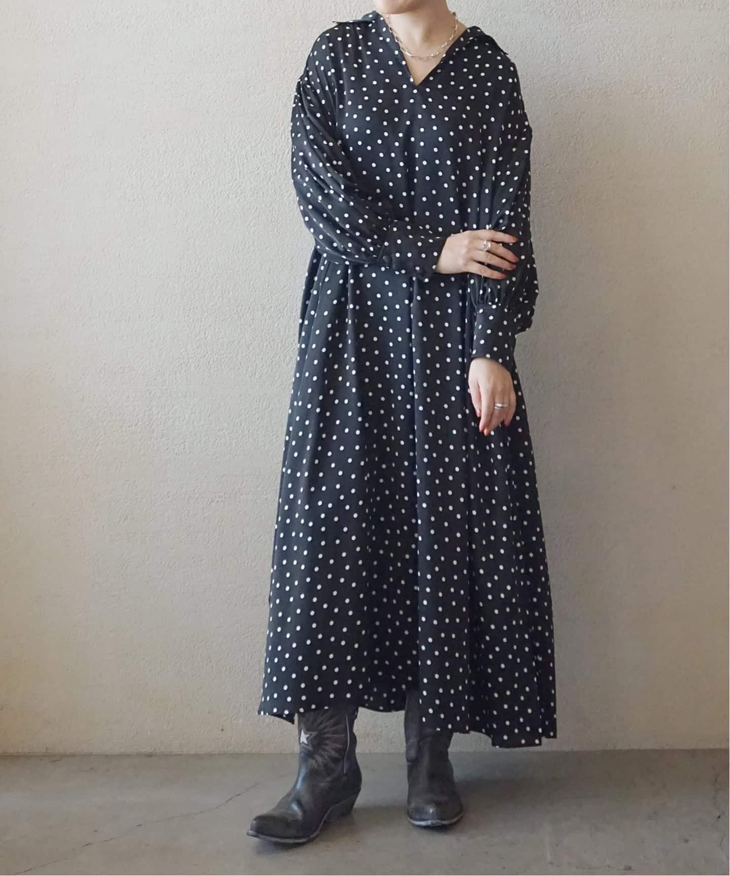 ドット プルオーバーワンピース（ワンピース）｜journal