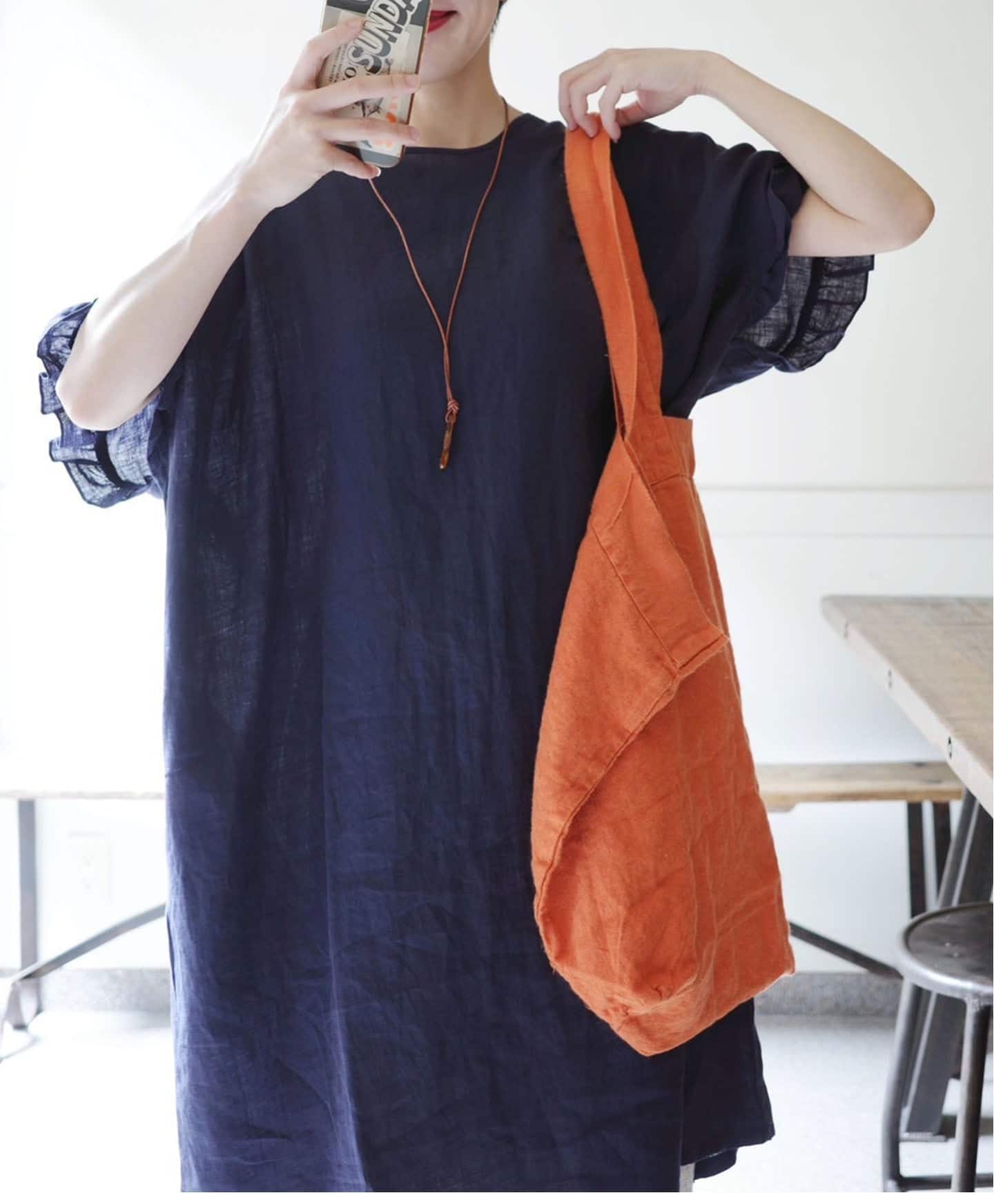 journal standard luxe ベルギーリネン　フリル　ワンピース JOURNAL STANDARD LUXE（ジャーナルスタンダード ラックス）の