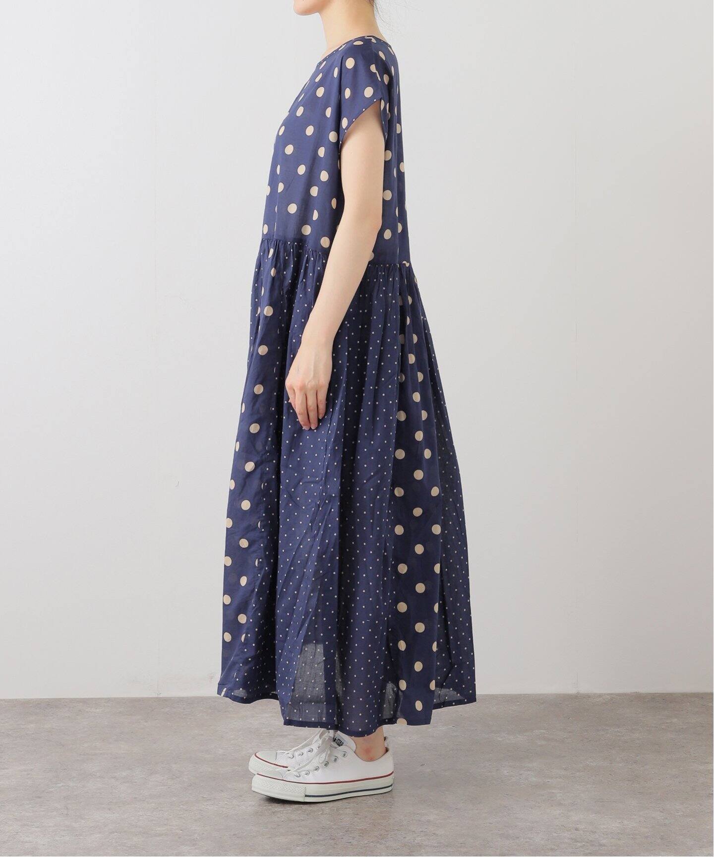 SOIL】 DOT PRINT PATCHWORK DRESS（ワンピース）｜journal