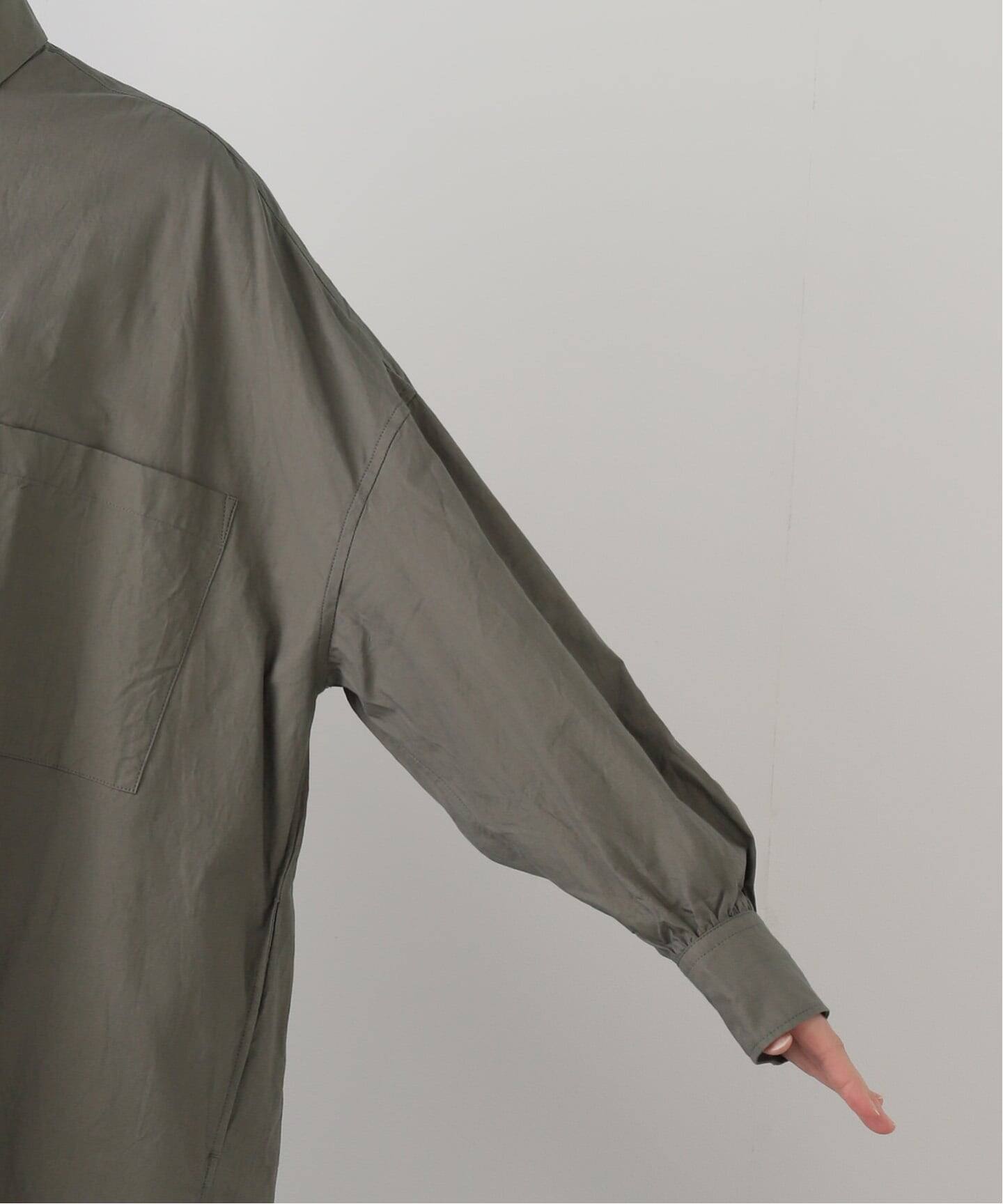 TOUJOURS 】COTTON Back Pleated Shirt Dress（ワンピース）｜journal