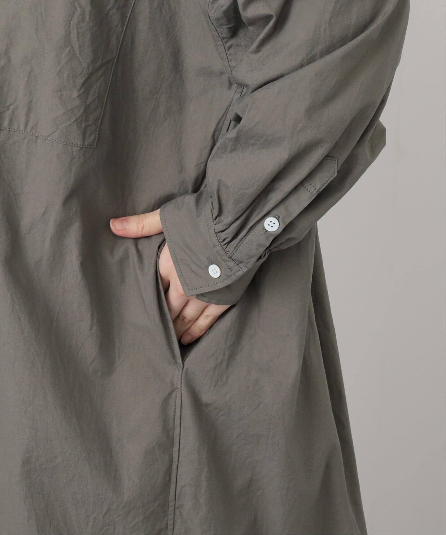 ワンピース TOUJOURS COTTON Back Pleated Shirt Dress TOUJOURS 】COTTON Back Pleated Shirt Dress（ワンピース）｜journal