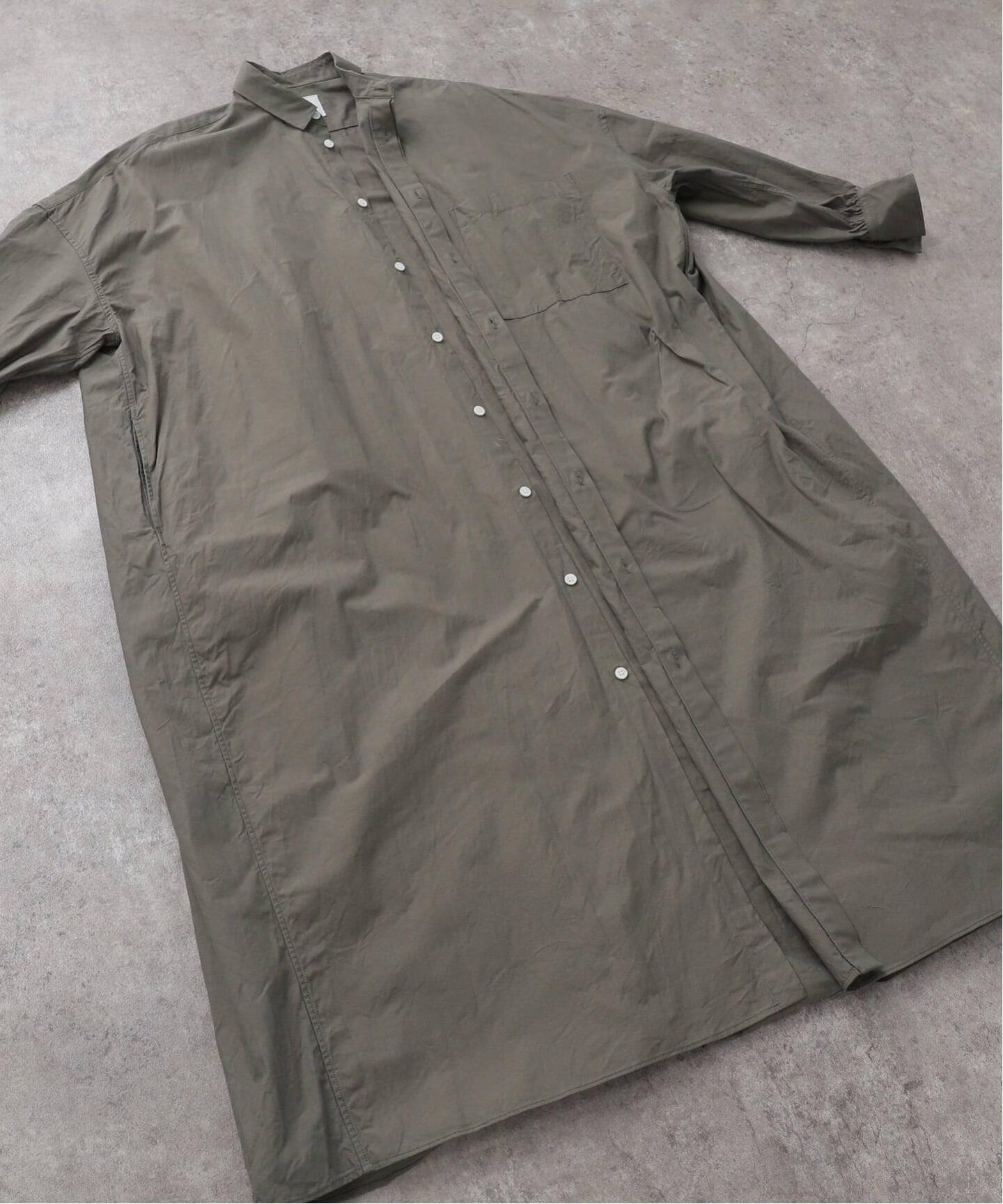 ワンピース TOUJOURS COTTON Back Pleated Shirt Dress TOUJOURS 】COTTON Back Pleated Shirt Dress（ワンピース）｜journal