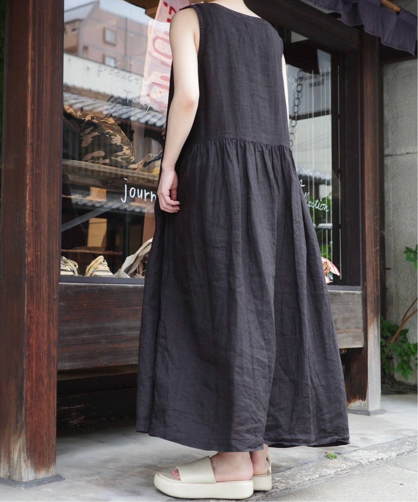 ジャーナルスタンダードラックス ARMEN リネンワンピース ARMEN】 LINEN PLAIN N/SL ONE-PIECE（ワンピース）｜journal