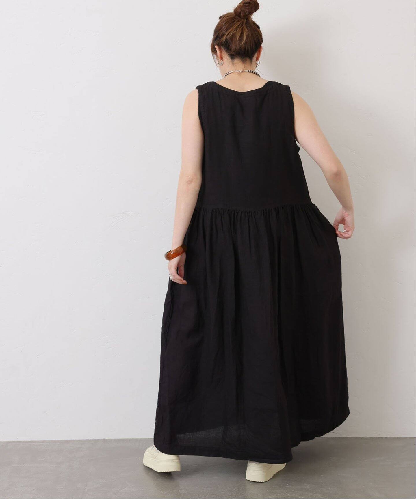 ジャーナルスタンダードラックス ARMEN リネンワンピース ARMEN】 LINEN PLAIN N/SL ONE-PIECE（ワンピース）｜journal