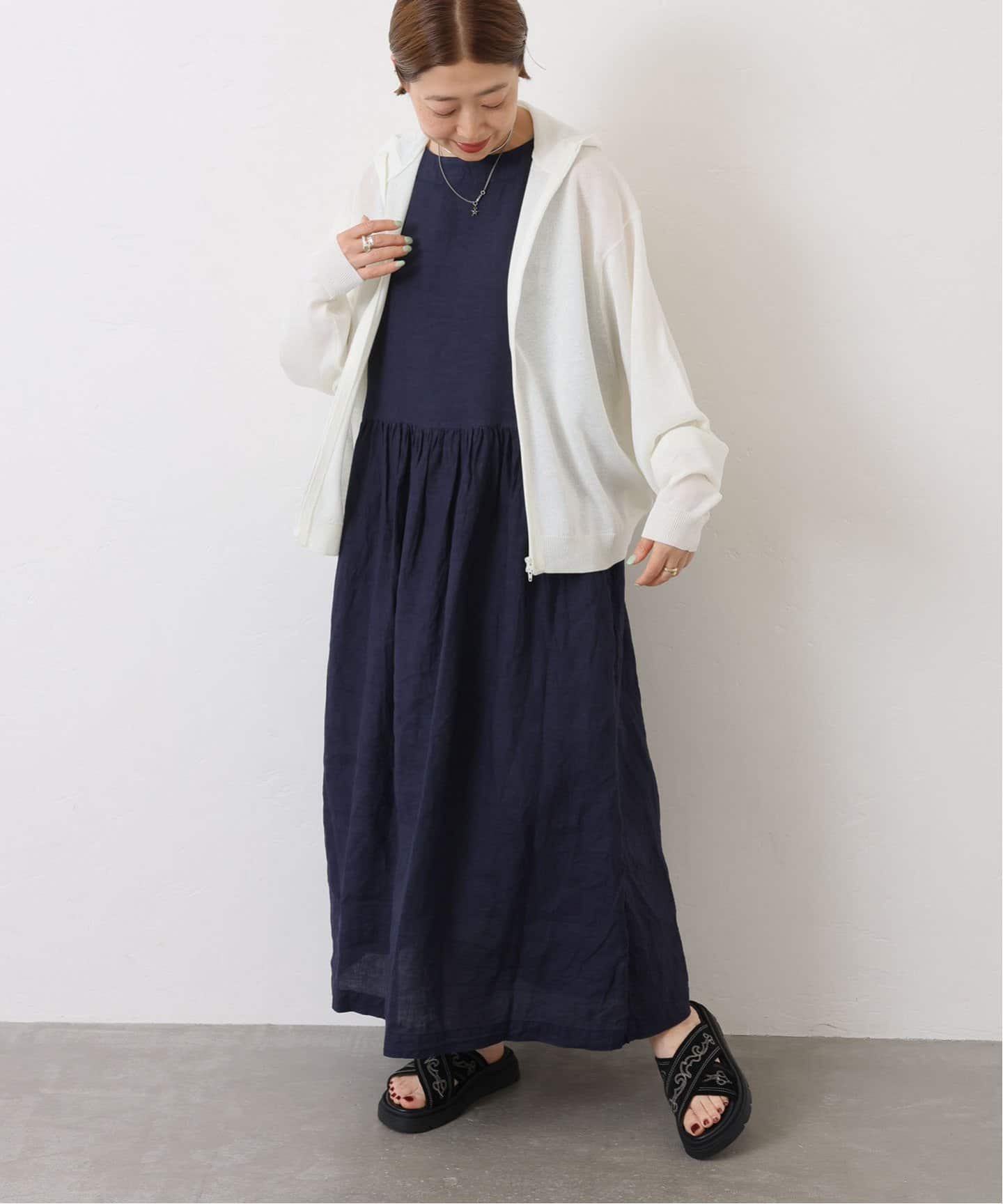 ジャーナルスタンダードラックス ARMEN リネンワンピース ARMEN】 LINEN PLAIN N/SL ONE-PIECE（ワンピース）｜journal