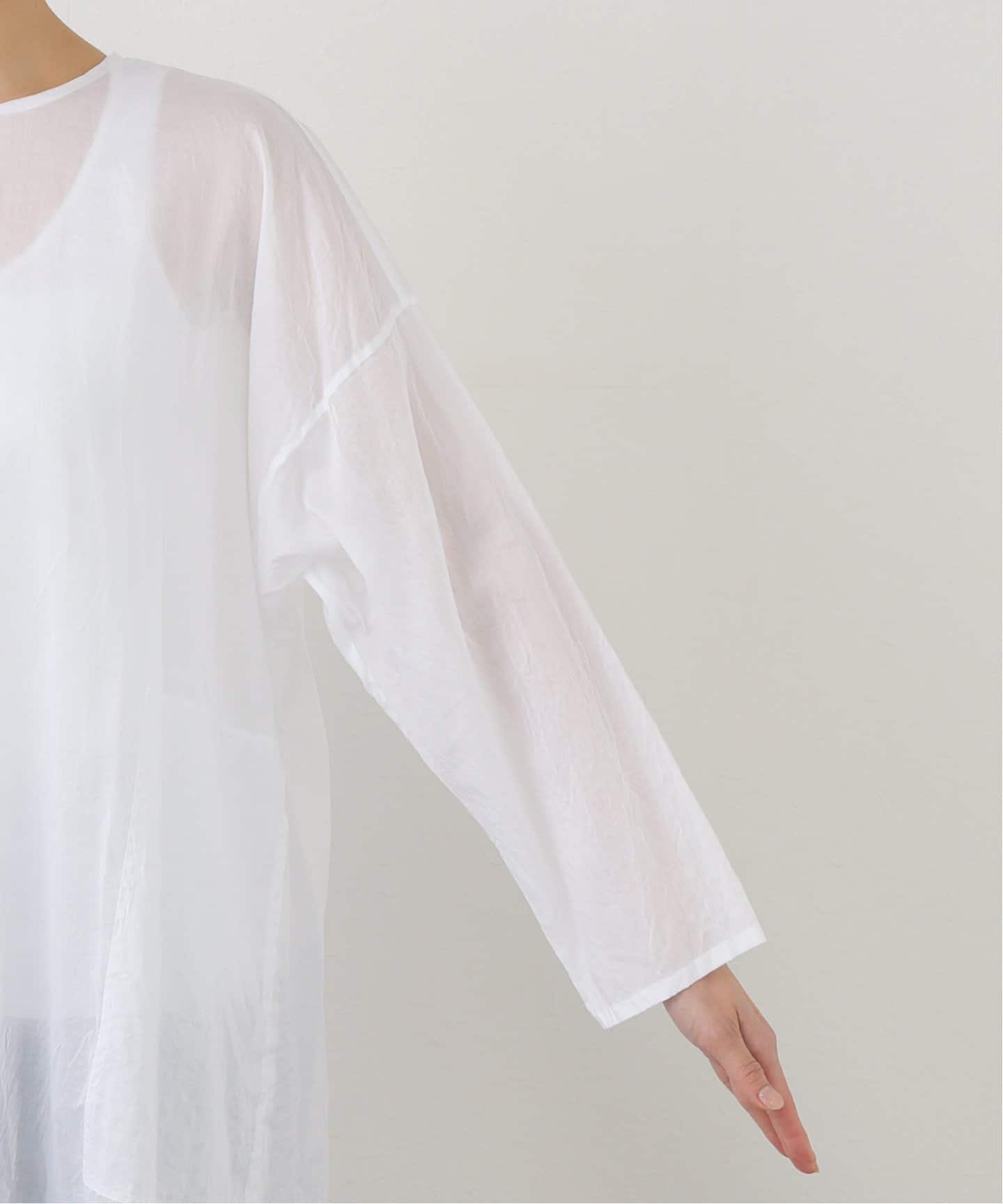 TOUJOURS 】 COTTON ORGANZA Over Dress（ワンピース）｜journal